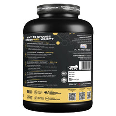 Trueforma® PowerFuel Tri-Power Whey Protein Powder – 25g Protein, 5.5g BCAAs, 2.7g Leucine & 4.1g Glutamine | Enriched with Creatine, Ashwagandha & Schisandra Extract | Muscle Growth, Strength & Recovery Support| 50 Servings (2kg
