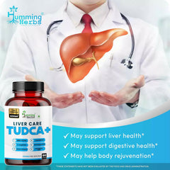 Humming Herbs Liver Care TUDCA+ | 7-in-1 Formula Supports Liver Health & Detoxification | 1200mg per Serving