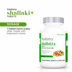 Vedistry® Shallaki+ Tablets | Standardized Shallaki Extract & Long Pepper | Supports Joint Health & Mobility | 60 Tablets