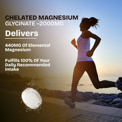 Pure Nutrition Magnesium Glycinate + Zinc | Boosts Bone, Muscle & Nerve Health | Enhances Relaxation & Sleep Quality | Relieves Period Cramps| Gentle on Stomach