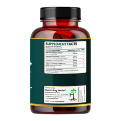 Humming Herbs Saw Palmetto Plus Prostate Support - Enhanced Formula with Quercetin, Turmeric, Pygeum, Vitamins E & B6, Zinc, Selenium for Men's Health, Capsule