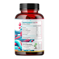 Humming Herbs UTI Wellness Essence Capsules 6-in-1 Formula D-Mannose, Cranberry Extract, Hibiscus Extract, Probiotics & Prebiotic