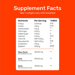 NewEdge |Advanced Omega-3 with MaxSimil® Technology. |Supports Heart, Brain, Eye & Joint Health. 3X Better Absorption. Easy-to-Swallow Softgels.