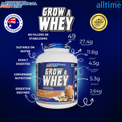 International Protein Grow A Whey – High-Quality Australian Whey Protein for Muscle Growth, Recovery & Easy Digestion