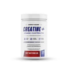 Gainz4Ever Creatine+ | Creatine Monohydrate with Taurine, Essential Vitamins & Electrolytes | Daily Performance Matrix for Strength, Power, Hydration & Recovery | 120 Servings | 600g
