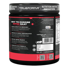 TrueForma Ripped EAA + BCAA Powder | 9 Essential Amino Acids, 2.5g L-Leucine, 500mg L-Carnitine & 100mg Quercetin Extract | Supports Muscle Recovery, Hydration & Performance | 300g