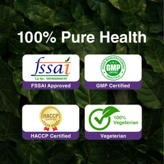 Pure Nutrition Biotin 120 Vegetarian Tablets with Sesbania, Bamboo Shoot, Moringa & Amla Promotes Hair Growth, Glowing Skin, Strong Nails & Overall Wellness for Men & Women