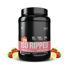 QNT ISO Ripped Whey Protein Isolate Powder | With L-Carnitine & CLA | 32g Pure Whey Isolate per Serving | Supports Lean Muscle Growth & Weight Loss