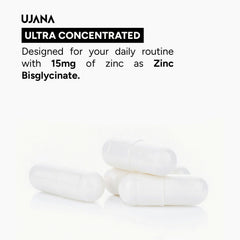 UJANA Zinc+ with Magnesium, L-Theanine, L-Tryptophan & Vitamin B6 – 90 Vegetarian Capsules
