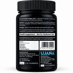 UJANA Tribulus Terrestris 1100mg | Standardized to 45% Saponins | Vegetarian Capsules | 90 Capsules | 45 Day Pack