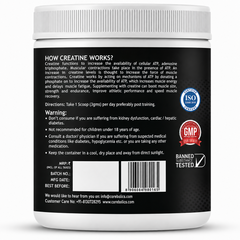 Corebolics CREATINE MONOHYDRATE - Unflavored Boosts ATP for Enhanced Muscle Energy, Strength, Endurance, Performance, and Faster Recovery