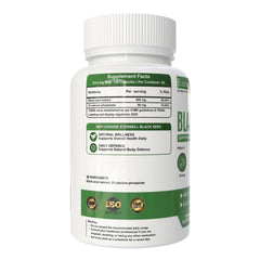 Eternell Black Seed Extract Capsules | 500 mg Nigella Sativa (Kalonji) Supplement for Immune Herbal Support, Antioxidant & Metabolism | | Supplement for men & women | 60 Veg Capsules