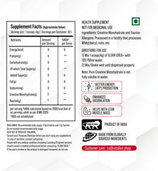 Elixir CREA+ Unflavoured | Pure Creatine Monohydrate 3g + Taurine 1g per Serving | 250g, 62+ Servings | HPLC Tested by Eurofins | No Additives | Stack-Friendly | Vegetarian