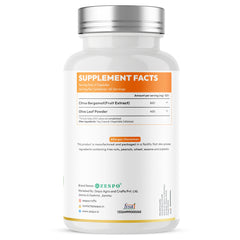 ZESPO® Citrus Bergamot with Olive Leaf Powder | 1200 mg per Serving | 800 mg Bergamot Fruit Extract + 400 mg Olive Leaf Powder | 90 Vegetarian Capsules