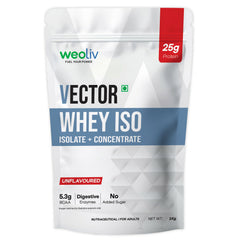weoliv FUEL YOUR POWER VECTOR WHEY ISO | ISOLATE + CONCENTRATE | UNFLAVOURED | 1KG