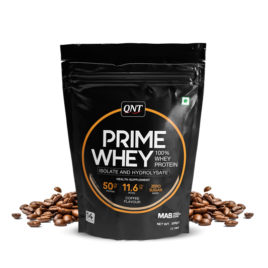 QNT Prime Whey Protein Powder | 25g Protein Per Scoop | Whey Isolate, Concentrate & Hydrolysate Blend | Muscle Growth, Recovery & Strength