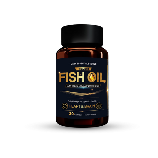Gainz4Ever Premium Fish Oil | 1000mg Omega-3 Fish Oil with 180mg EPA & 120mg DHA | Supports Heart, Brain & Joint Health | Softgel Capsules