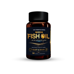 Gainz4Ever Premium Fish Oil | 1000mg Omega-3 Fish Oil with 180mg EPA & 120mg DHA | Supports Heart, Brain & Joint Health | Softgel Capsules