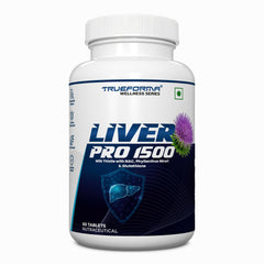 TrueForma Liver Pro 1500 | Milk Thistle 500mg + NAC 500mg + Phyllanthus Niruri + Glutathione + Turmeric Extract | Liver Detox & Antioxidant Support | 60 Tablets